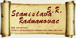 Stanislava Radmanovac vizit kartica